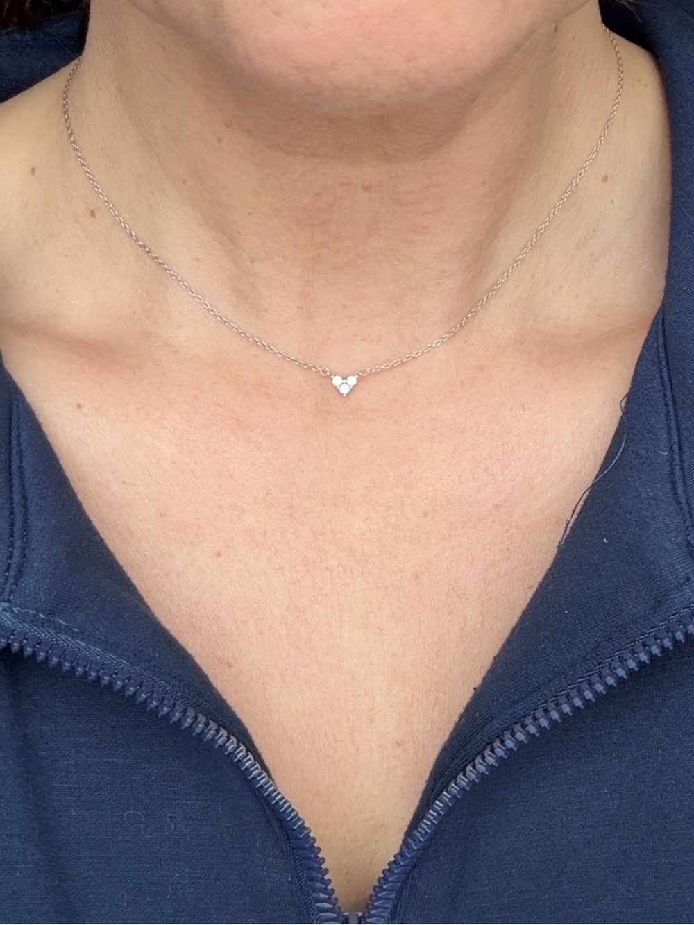 Pandora Delicate Silver CZ Cubic Zirconia Heart Everyday Necklace, Minimalist